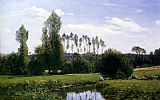 Claude Monet Canvas Paintings - View At Rouelles, Le Havre